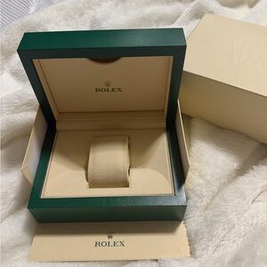Rolex Green and Cream Display Box